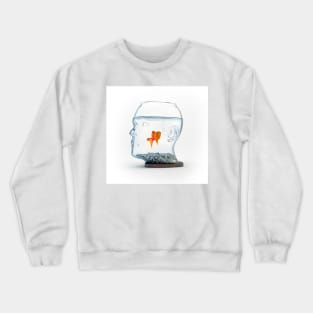 Goldfish in a bowl, illustration (F011/3255) Crewneck Sweatshirt